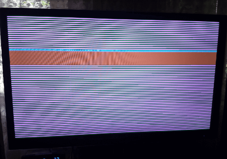 ремонт телевізорів LG кольорові полоси